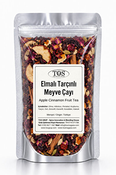 TOS The Organic Spices شاي فواكه بالتفاح والقرفة 40 جرام (1.) شاي التفاح والق...