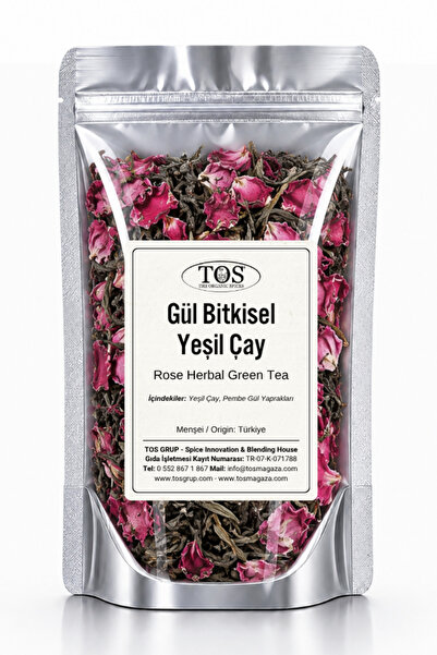 TOS The Organic Spices Green Rose Herbal Rose Herbal Tea - 40 Gr (1. Quality)