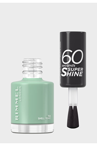 RIMMEL LONDON طلاء أظافر لندن كولور يور واي 60 ثانية سوبر شاين - 154 شيل ياه!...