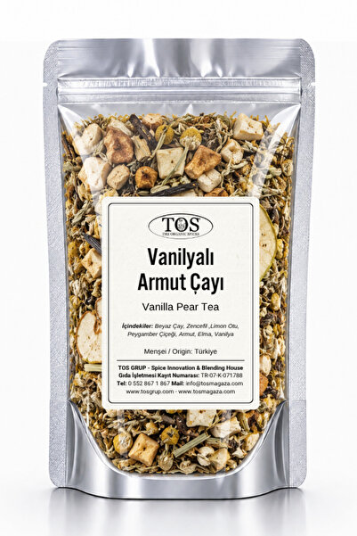 TOS The Organic Spices شاي الفانيليا والكمثرى - 40 جم، الأول جودة