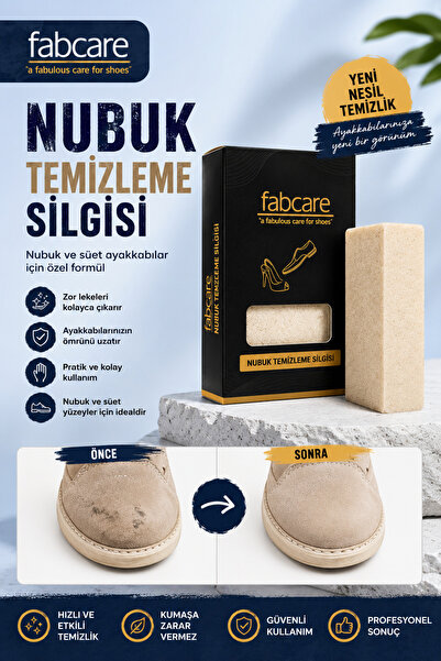 Fabcare 4014 Nubuk Temizleme Silgisi – Süet ve Nubuk Ayakkabı Leke Çıkarıcı Temizlik Silgisi