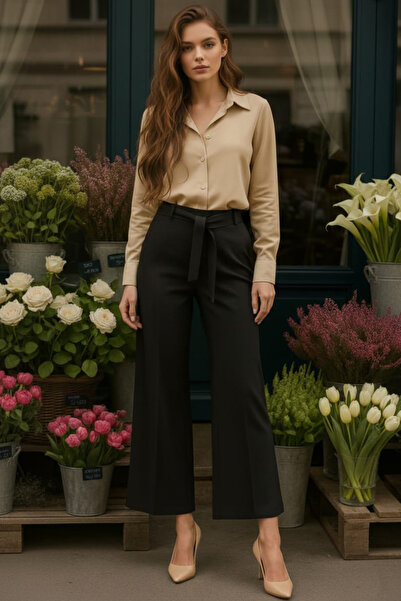 Neva Style بنطلون حجاب أسود 1032S