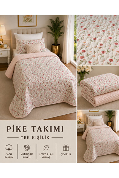 tekstilfabic Yatak Örtüsü TEK kişilik Pike & Battaniye & İnce Yorgan