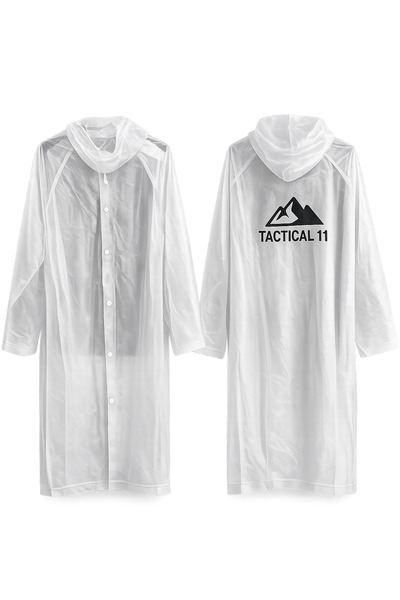 Tactical11 yağmurluk sıvı geçirmez çıtçıtlı