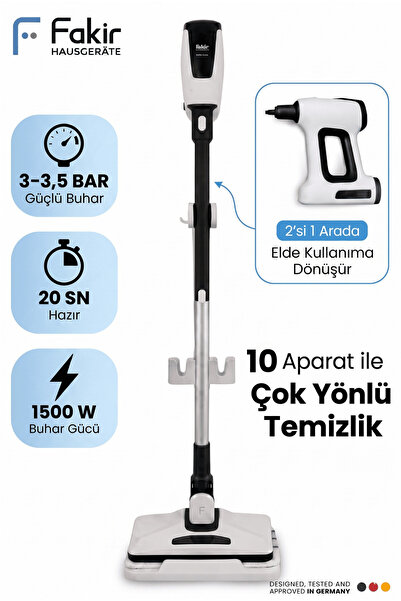 Fakir Multy Clean Buharlı Temizleyici–Profesyonel Hijyen, Kimyasalsız Temizli...