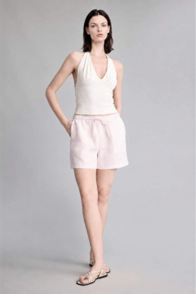 DeFacto A-Linien-Shorts aus Musselin mit elastischem Bund und Schnürung F2242...