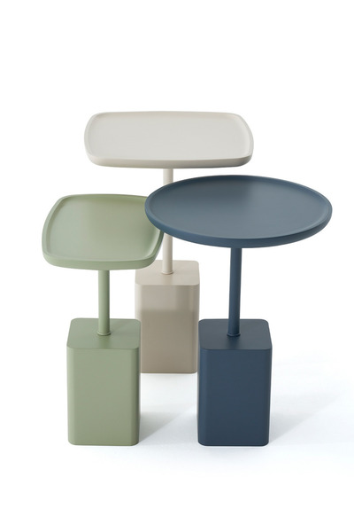 MAQ HOME PS-111 3’lü Zigon Sehpa Seti – Soft Yeşil, Bej ve Lacivert, Modern M...