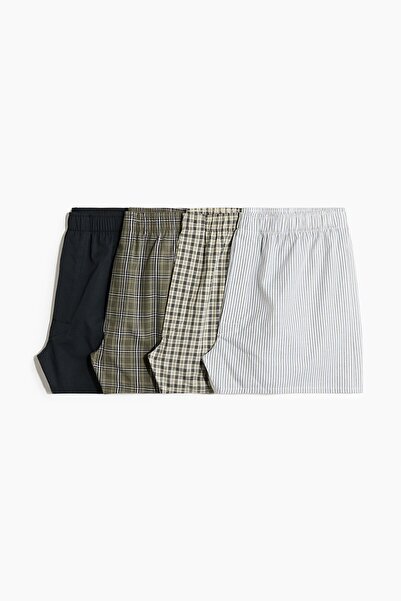 H&M 4'lü Dokuma Boxer Şort