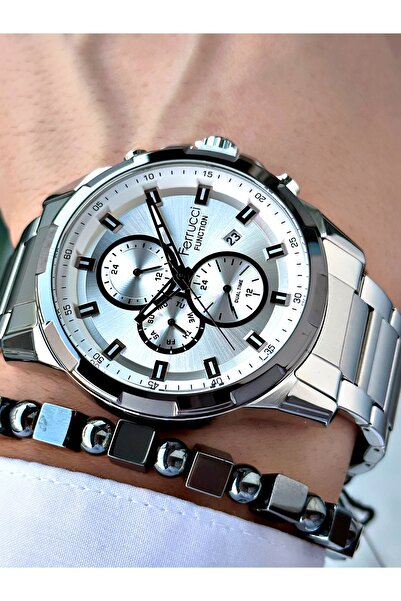 Ferrucci Functional Steel Men's Wristwatch 3 Atm Water Resistance