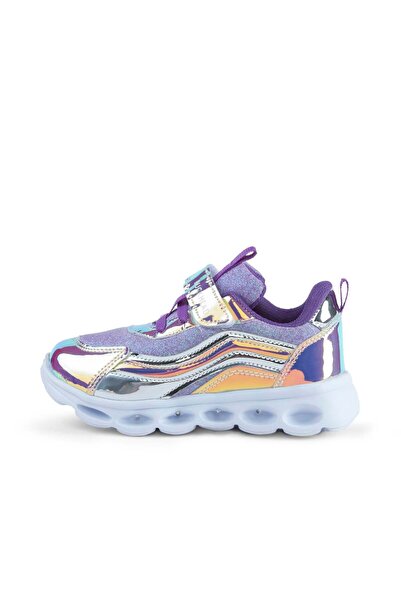 BUCKHEAD 4246 Trio Shiny Hologram Bebek & Çocuk Spor Ayakkabı Işıklı
