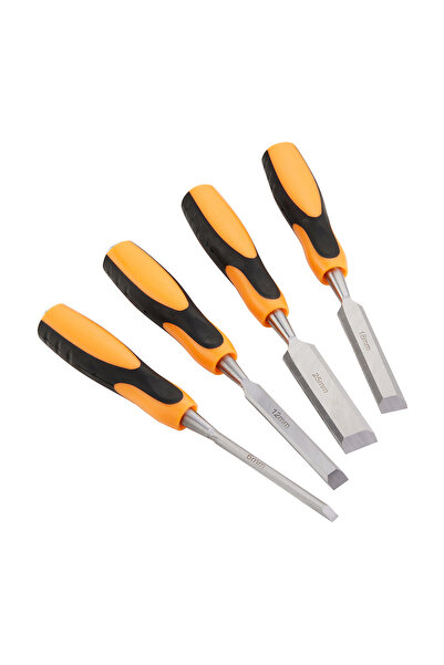 Lawazim Pro7 Chisel Set - 4 Piece Woodworking Hand Tools with Non-Slip Handle...