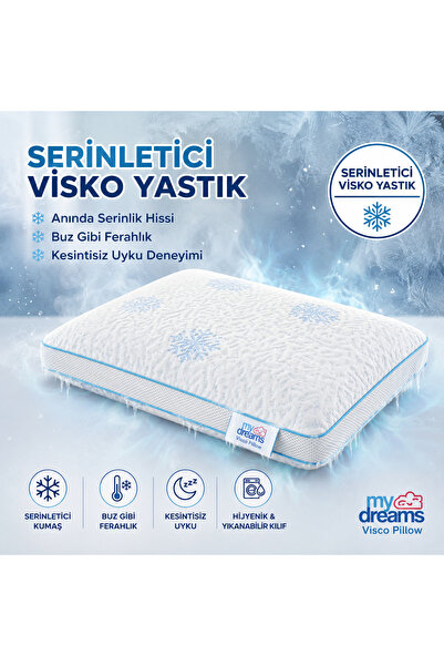 Genel Markalar my dreams visco pillow Ortopedik Serinletici Soğuk Kumaşlı Vis...
