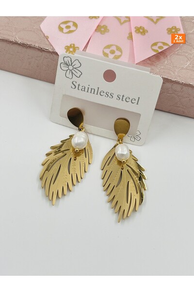 Bozhi Steel Earrings 411 Gold Special Gift