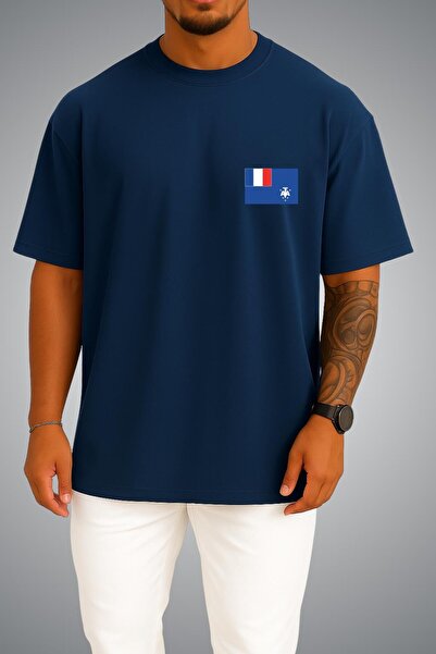 Bahriyeli Collection Oversize French Flag of the South and Antarctic Territor...
