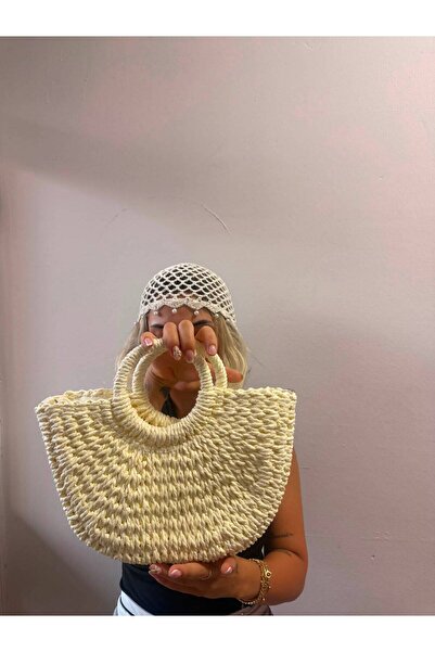 Kervan Pazar KADIN HASIR EL ÖRGÜSÜ ÇANTA