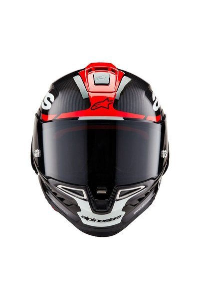 Alpinestars Supertech R10 Carbon Element Spor Motosiklet Kaskı Siyah Kırmızı Beyaz