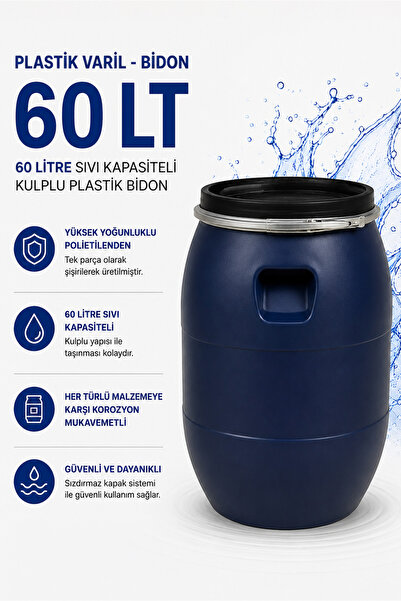 Genel Markalar Plastik Varil - Bidon 60 Litre