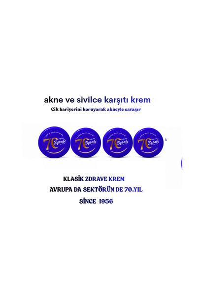 ZDRAVE 4-Piece Acne-Anti-Acne Care Cream Set