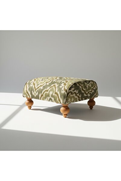 talia maritza Ikat Ottoman Ayak Pufu