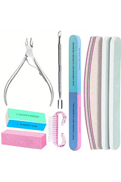 Choice1 Set 2 10Pcs Professional Manicure & Pedicure Kit - Stainless Steel Cu...