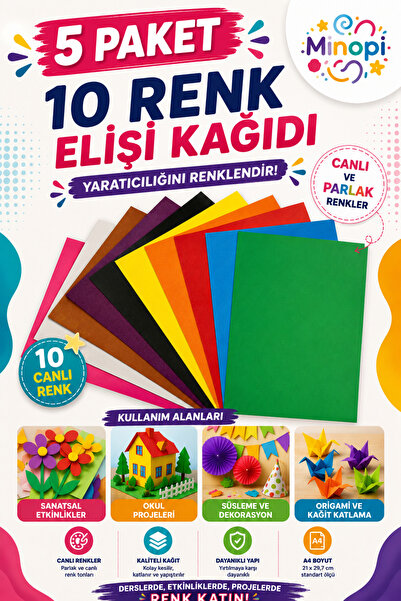 Minopi 5 Pack Handmade Paper 20X30 Pack of 10 Hobby Design Kindergarten Nurse...