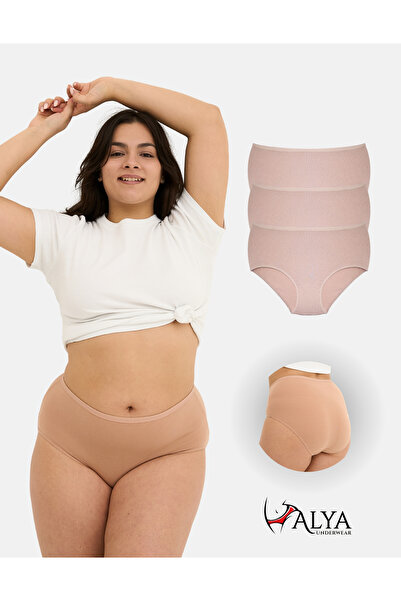 ALYA UNDERWEAR Chiloți mari pentru femei - 3 bucăți de piele (5XL, 6XL, 7XL)