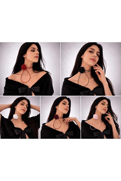 Sed da Exclusive Boyun çiçeği, gelin kolyesi, yaka kolyesi, çiçek, gelin, Choker kolye