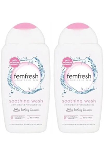 Femfresh غسول حميمي مهدئ للمنطقة التناسلية 250 مل × 2