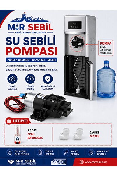Oxhijyen Siyah Gizli Damacanalı Su Sebili Su Çekme Pompası Şarjlı