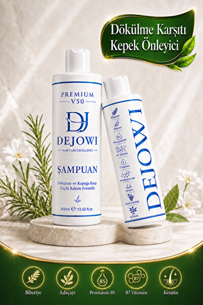 Dejowi شامبو V50 بريميوم المضاد للتساقط والقشرة 400 مل لا يحتوي على SLS/SLES
