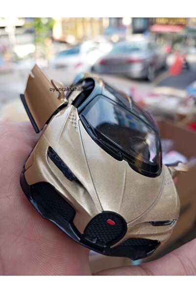OYUNCAKSAHİLİ Bugatti Veyron W16 Diecast 1:36 Koleksyion Model Ölçek Orjnal Metal Araba Kapıları Açılır 12.5cm Weyron Goldblack