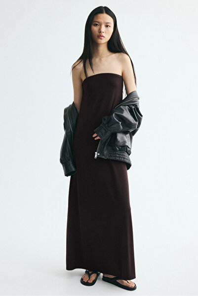 H&M Bandeau Maksi Elbise
