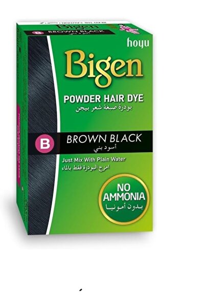 BİGEN بيجن بودرة تلوين الشعر بيجين - بني أسود، 6 جم