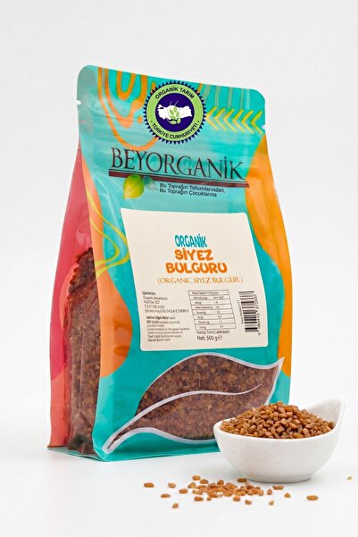 BEYORGANİK ORGANİK Siyez Pilavlık Bulgur 500gr (PESTİSİT ve AFLATOKSİN ANALİZLİ)