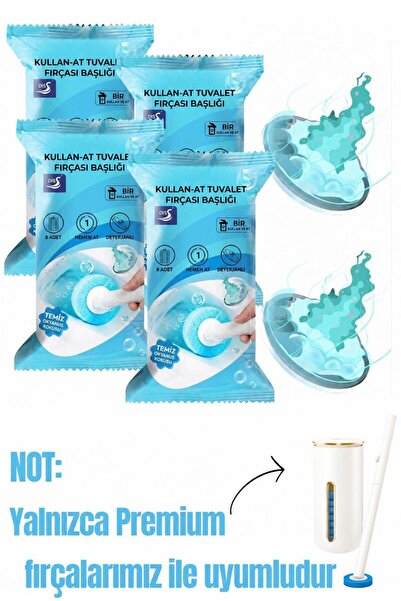ModernEvAksesuar 32 Pieces (4 Packs) (Ocean) Premium Disposable Toilet Cleani...