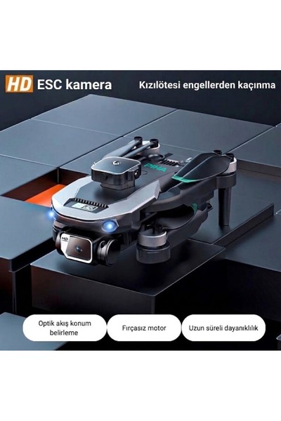 piha S150drone Fırçasız Motor 1080p Hd Hareketli Kamera Engelden Kaçınma Modu