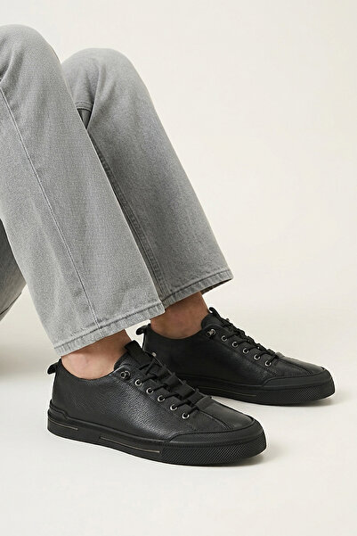 Ziya , Men's Genuine Leather Shoes 1611040Zy2510 Black