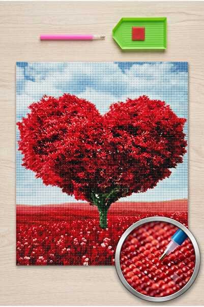 Liva Craft Beadwork Kit 50 X 40 Heart Tree