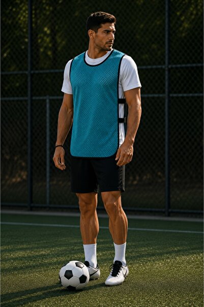 Campo Fileli Antrenman Yeleği Turkuaz - Halı Saha Bip Yeleği (6'lı Set)