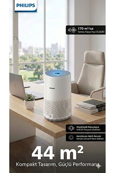 Philips 44m2 HEPA Filtreli Akıllı Sensörlü Sessiz Compact Hava Temizleme Cihazı