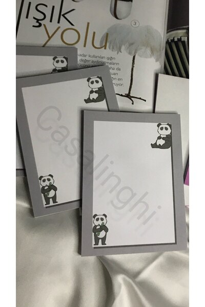 CASALINGHI Panda Baskılı Bloknot Not Defteri Pretty Bear School Notebook 1 Ad...