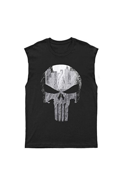 Adrift Tricou cu mânecă decupată Punisher Tricou fără mâneci Bkt8225