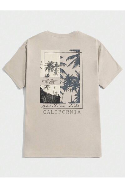 StartMore Tricou unisex oversize imprimat pe piept și spate
