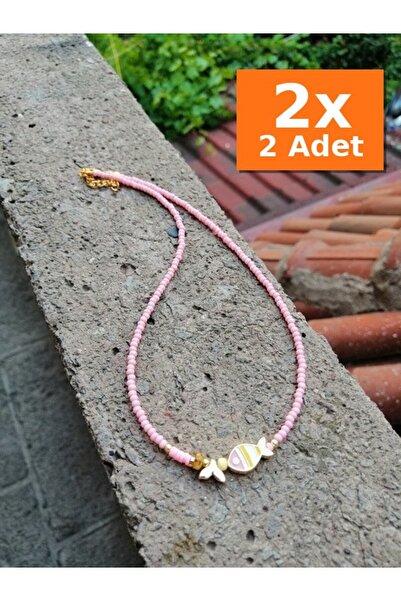 Bozhi Necklace Glass Beads Minimal Elegance
