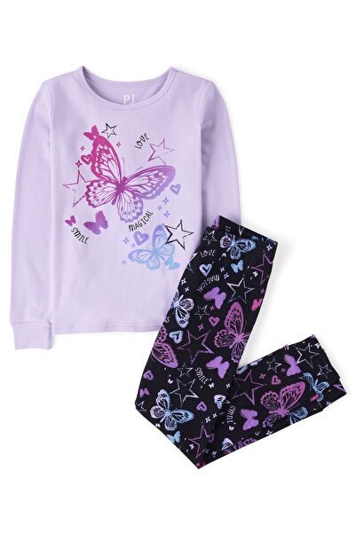 The Children's Place Girls Butterfly Snug Fit Cotton Pajamas