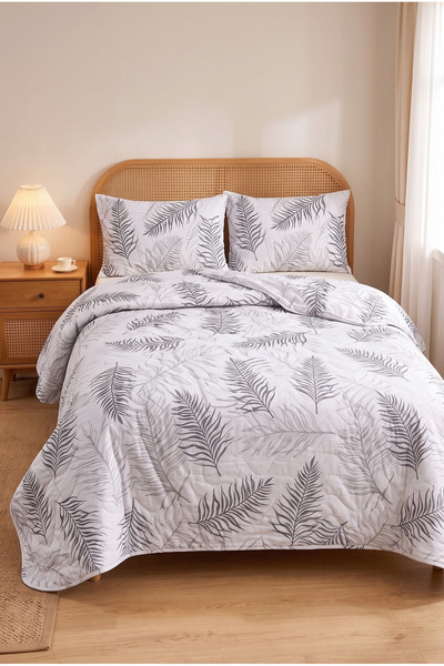 dt dejavu.teks Quilted Double Patterned Piqué - Bedspread Set 200x230 cm - Wi...