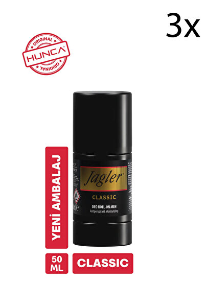 Jagler Roll-on Erkek 50ml x3 Adet