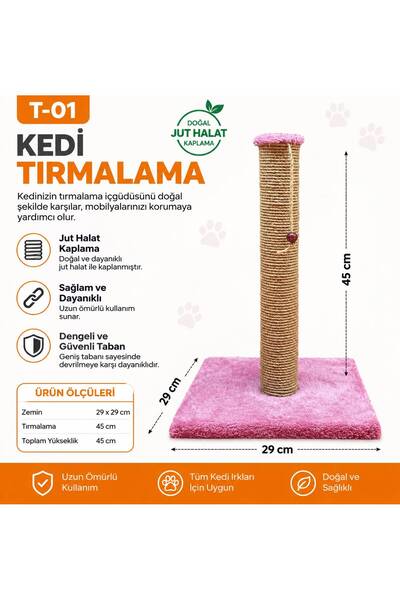 Dumanpet Lila Kedi Tırmalama Tahtası 47 Cm