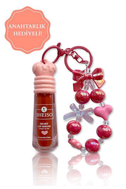SHEISO Heart Lip Serum Cherry Blush (Anahtarlık Hediyeli)