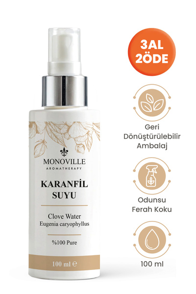 Monoville Karanfil Suyu 100 ml Sprey Başlık (Clove Water)
